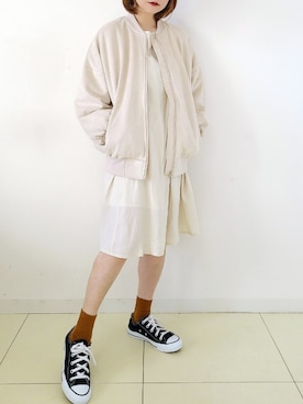 「アーバンリサーチ」｜「アイテム（ラッピングキット）」を使った、パン粉さん（レディース・151cm）の冬コーディネート