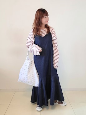 「sakishimatokyo」｜「アイテム（その他）」を使った、パン粉さん（レディース・151cm）の夏コーディネート