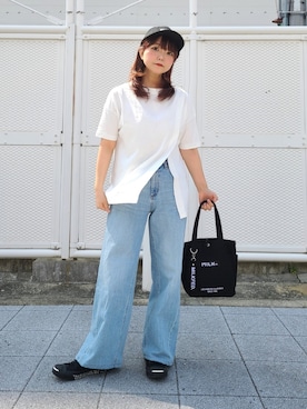 「低身長」｜「アイテム（福袋/福箱）」を使った、パン粉さん（レディース・151cm）の春コーディネート