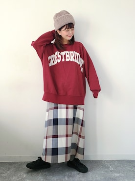 「cbクレストブリッジ」｜「アイテム（その他）」を使った、パン粉さん（レディース・151cm）の秋コーディネート