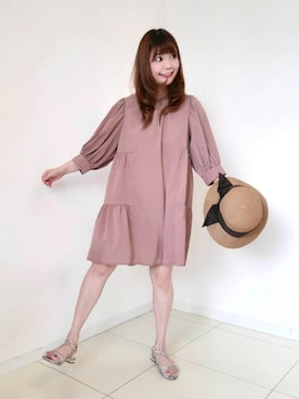 「オリエンタルトラフィック」｜「アイテム（帽子）」を使った、パン粉さん（レディース・151cm）の夏コーディネート