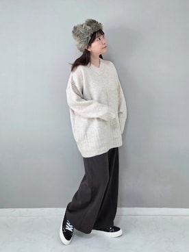 「reca（レカ）のアイテム」を使った、パン粉さん（レディース・151cm）の冬コーディネート