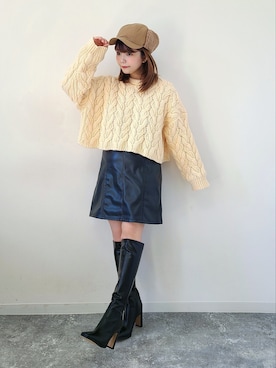 「ACYM（アシーム）のアイテム」を使った、パン粉さん（レディース・151cm）の秋コーディネート