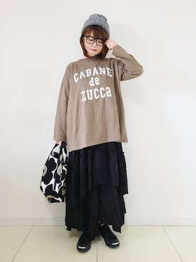 「zucca」｜「アイテム（その他）」を使った、パン粉さん（レディース・151cm）の春コーディネート