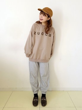 「zucca」｜「アイテム（その他）」を使った、パン粉さん（レディース・151cm）の秋コーディネート