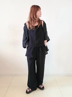 「sakishimatokyo（サキシマトーキョー）のアイテム（その他）」を使った、パン粉さん（レディース・151cm）の夏コーディネート