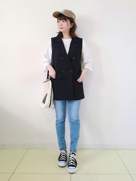 「アイテム（その他）」を使った、パン粉さん（レディース・151cm）の夏コーディネート