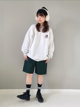 「GU（ジーユー）のアイテム（帽子）」を使った、asukaさん（レディース・151cm）の秋コーディネート