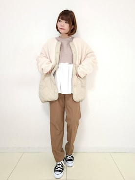 「アーバンリサーチ」｜「アイテム（ラッピングキット）」を使った、パン粉さん（レディース・151cm）の冬コーディネート