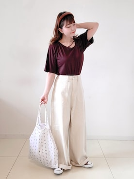 「AmbreNeige」｜「アイテム（福袋/福箱）」を使った、パン粉さん（レディース・151cm）の夏コーディネート