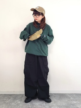 「アイテム（福袋/福箱、その他）」を使った、パン粉さん（レディース・151cm）の冬コーディネート