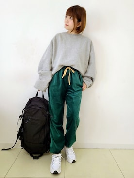 「NIKE」｜「アイテム（ラッピングキット）」を使った、パン粉さん（レディース・151cm）の冬コーディネート