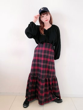 「zucca」｜「アイテム（福袋/福箱）」を使った、パン粉さん（レディース・151cm）の秋コーディネート