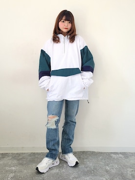 「春服デビュー宣言」｜「アイテム（福袋/福箱）」を使った、パン粉さん（レディース・151cm）の春コーディネート
