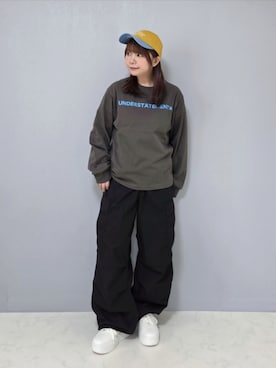 「UNDERSTATEMENTs（アンダーステイトメント）のアイテム」を使った、asukaさん（レディース・151cm）の夏コーディネート