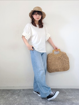 「アイテム（福袋/福箱、その他）」を使った、パン粉さん（レディース・151cm）の春コーディネート