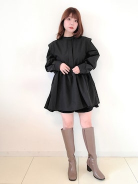 「スクエアトゥ」｜「アイテム（福袋/福箱）」を使った、パン粉さん（レディース・151cm）の秋コーディネート