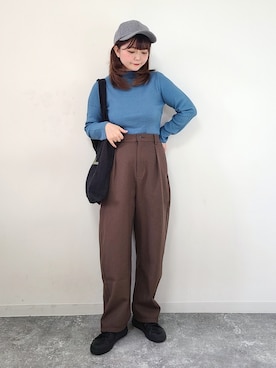 「マイベストコーデ2022」｜「アイテム（福袋/福箱）」を使った、パン粉さん（レディース・151cm）の冬コーディネート