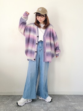 「春服デビュー宣言」｜「アイテム（福袋/福箱）」を使った、パン粉さん（レディース・151cm）の春コーディネート