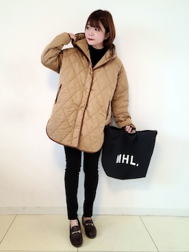 「SUGAR BISKET（シュガービスケット）のアイテム（その他アウター）」を使った、パン粉さん（レディース・151cm）の秋コーディネート