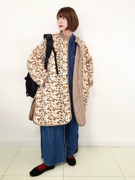 「アーバンリサーチ」｜「アイテム（ラッピングキット）」を使った、パン粉さん（レディース・151cm）の冬コーディネート