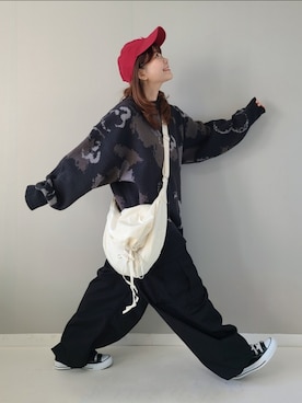 「Naive magic（ナイーブマジック）のアイテム」を使った、パン粉さん（レディース・151cm）の秋コーディネート
