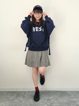 「春服デビュー宣言」｜「アイテム（福袋/福箱）」を使った、パン粉さん（レディース・151cm）の春コーディネート