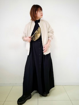 「アーバンリサーチ」｜「アイテム（その他）」を使った、パン粉さん（レディース・151cm）の冬コーディネート