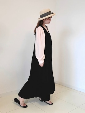 「AmbreNeige」｜「アイテム（帽子）」を使った、パン粉さん（レディース・151cm）の夏コーディネート