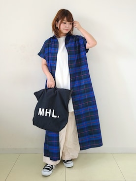 「アーバンリサーチドアーズ」｜「アイテム（その他）」を使った、パン粉さん（レディース・151cm）の夏コーディネート