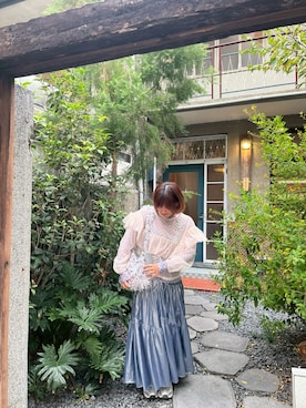 「JEANASIS（ジーナシス）のアイテム（スカート）」を使った、Sian♥さん（レディース・157cm）の秋コーディネート