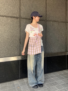 「アイテム（帽子）」を使った、kanonさん（レディース・167cm・20代）の夏コーディネート
