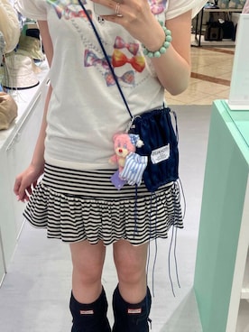 「SMELLY（スメリー）のアイテム」を使った、kanonさん（レディース・167cm）の夏コーディネート