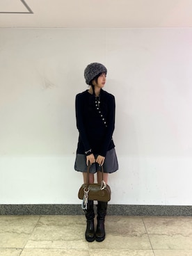 「アイテム（キーホルダー）」を使った、kanonさん（レディース・167cm・20代）の秋コーディネート