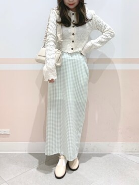 「へザー」｜「アイテム（その他）」を使った、kaeさん（レディース・153cm）の春コーディネート