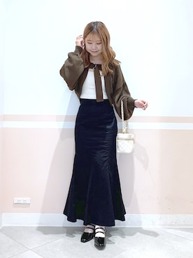 「へザー」｜「アイテム（その他）」を使った、kaeさん（レディース・153cm）の秋コーディネート