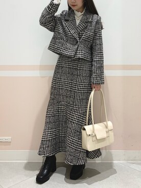 「Heather（ヘザー）のアイテム（テーラードジャケット）」を使った、kaeさん（レディース・153cm）の秋コーディネート