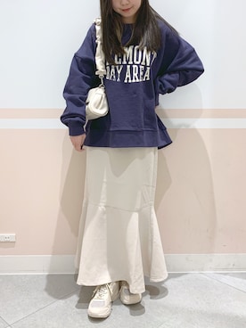 「へザー」｜「アイテム（その他）」を使った、kaeさん（レディース・153cm）の春コーディネート