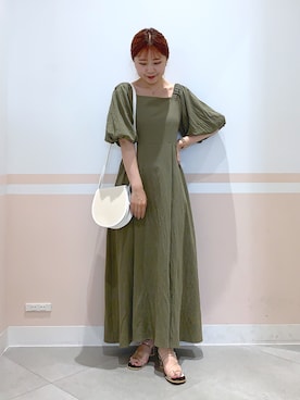 「へザー」｜「アイテム（ワンピース/ドレス）」を使った、kaeさん（レディース・153cm）の夏コーディネート