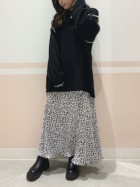 「ステッチ」｜「アイテム（その他）」を使った、kaeさん（レディース・153cm）の冬コーディネート