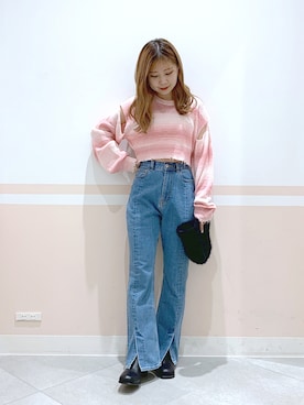 「へザー」｜「アイテム（パンツ）」を使った、kaeさん（レディース・153cm）の秋コーディネート