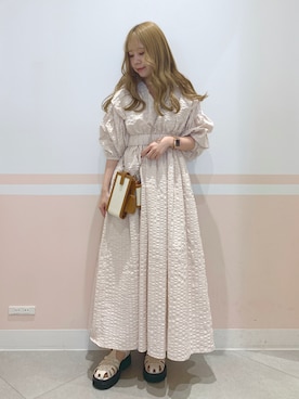 「へザー」｜「アイテム（ワンピース/ドレス）」を使った、kaeさん（レディース・153cm）の春コーディネート