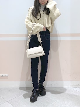 「へザー」｜「アイテム（その他）」を使った、kaeさん（レディース・153cm）の春コーディネート