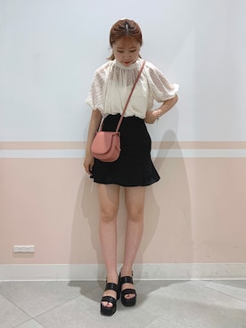 「へザー」｜「アイテム（その他）」を使った、kaeさん（レディース・153cm）の夏コーディネート