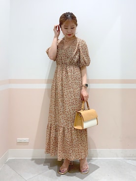 「へザー」｜「アイテム（ワンピース/ドレス）」を使った、kaeさん（レディース・153cm）の夏コーディネート