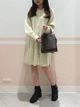 「へザー」｜「アイテム（ワンピース）」を使った、kaeさん（レディース・153cm）の秋コーディネート