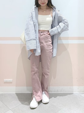 「へザー」｜「アイテム（キャミソール）」を使った、kaeさん（レディース・153cm）の春コーディネート