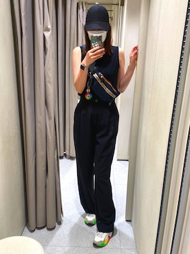 「STELLA McCARTNEY（ステラマッカートニー）のアイテム（スニーカー）」を使った、えみ☺︎☆さん（レディース・172cm）の夏コーディネート