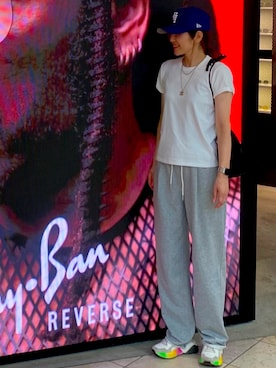 「ok.soon+（オクスンプラス）のアイテム」を使った、えみ☺︎☆さん（レディース・172cm）の夏コーディネート