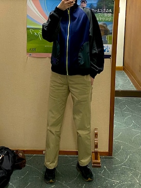 「アイテム（ジャージ）」を使った、えみ☺︎☆さん（レディース・172cm）の秋コーディネート